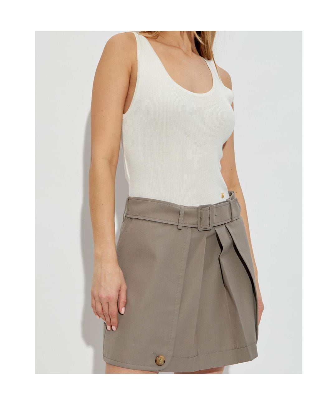 Moschino White Sleeveless Tops