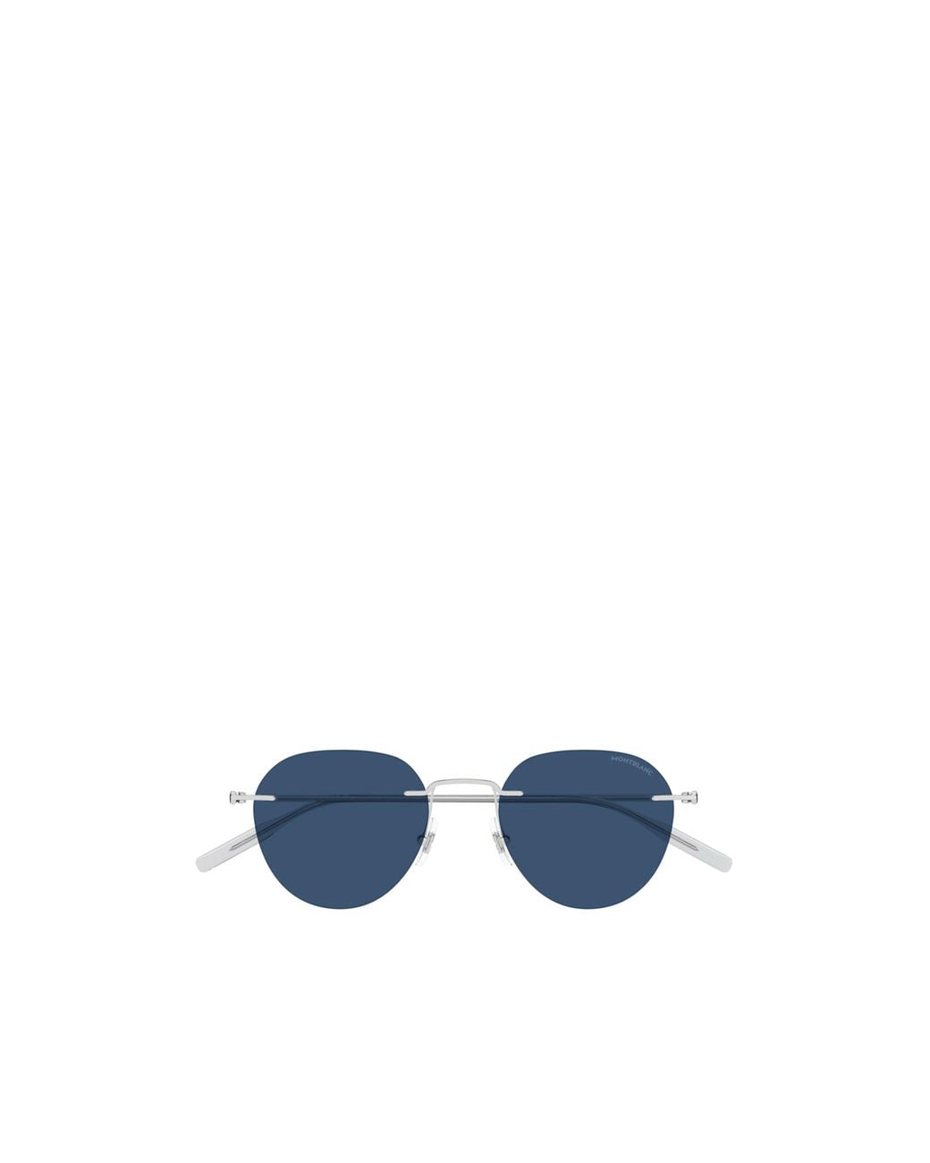 Montblanc Blue Eyewear Oval Frame Sunglasses for men
