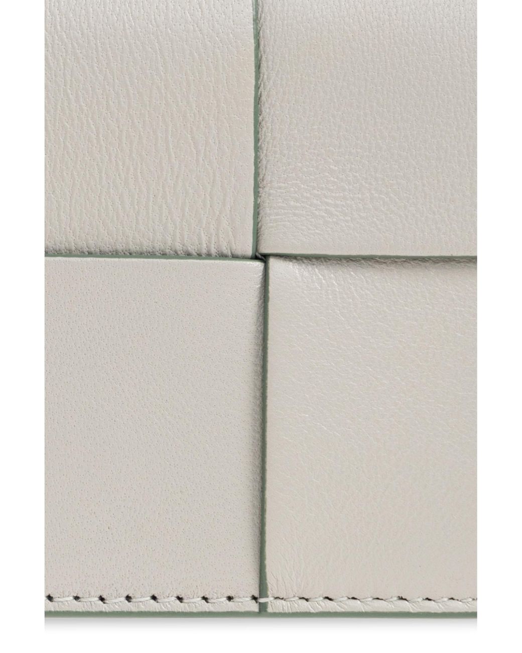 Bottega Veneta White Cassette Business Card Case
