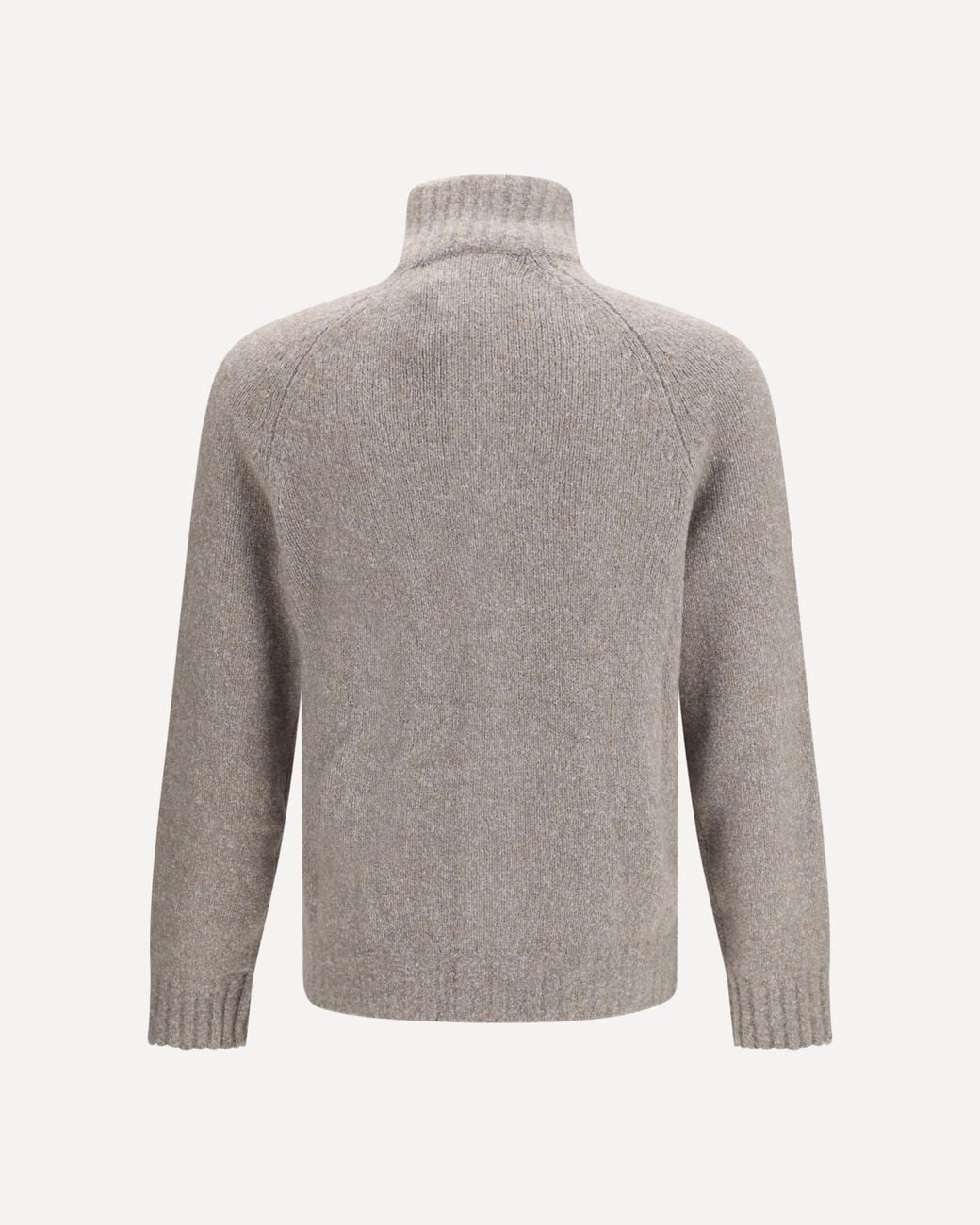 Brunello Cucinelli Gray High-Neck Raglan-Sleeve Cardigan for men
