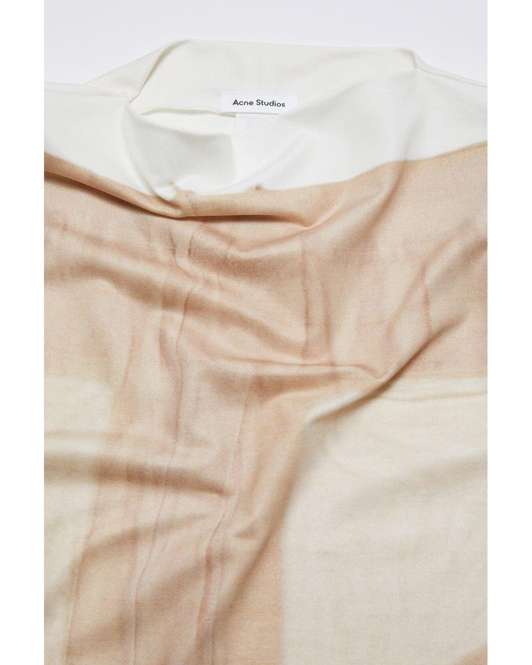 Acne White Mock-Neck Maxi Dress