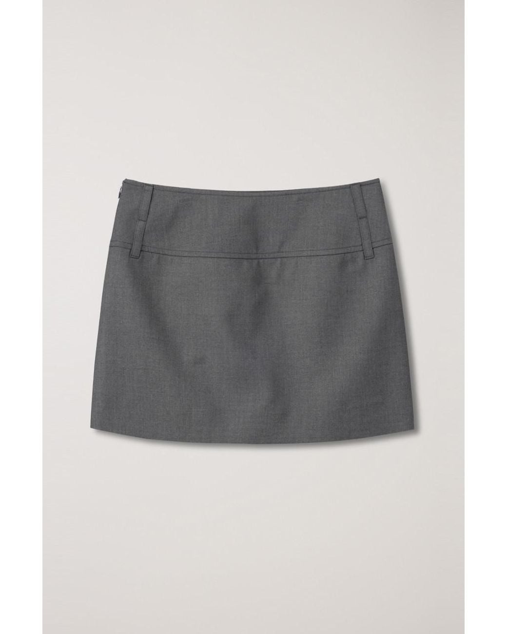 DUNST Gray Micro Mini Skirt