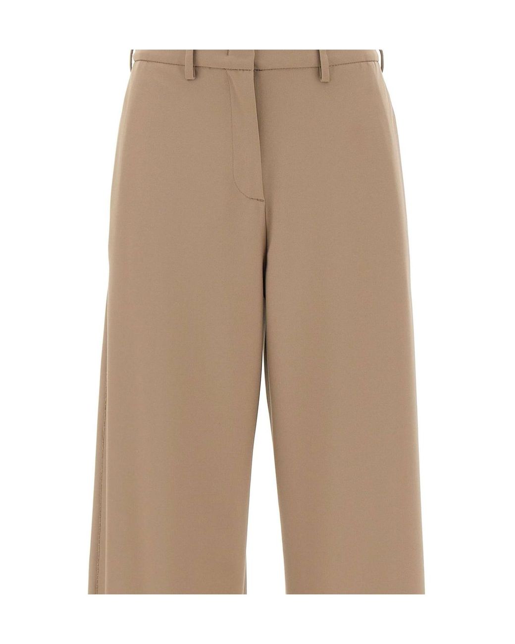 Fabiana Filippi Natural Spoleto Wide-Leg Pants