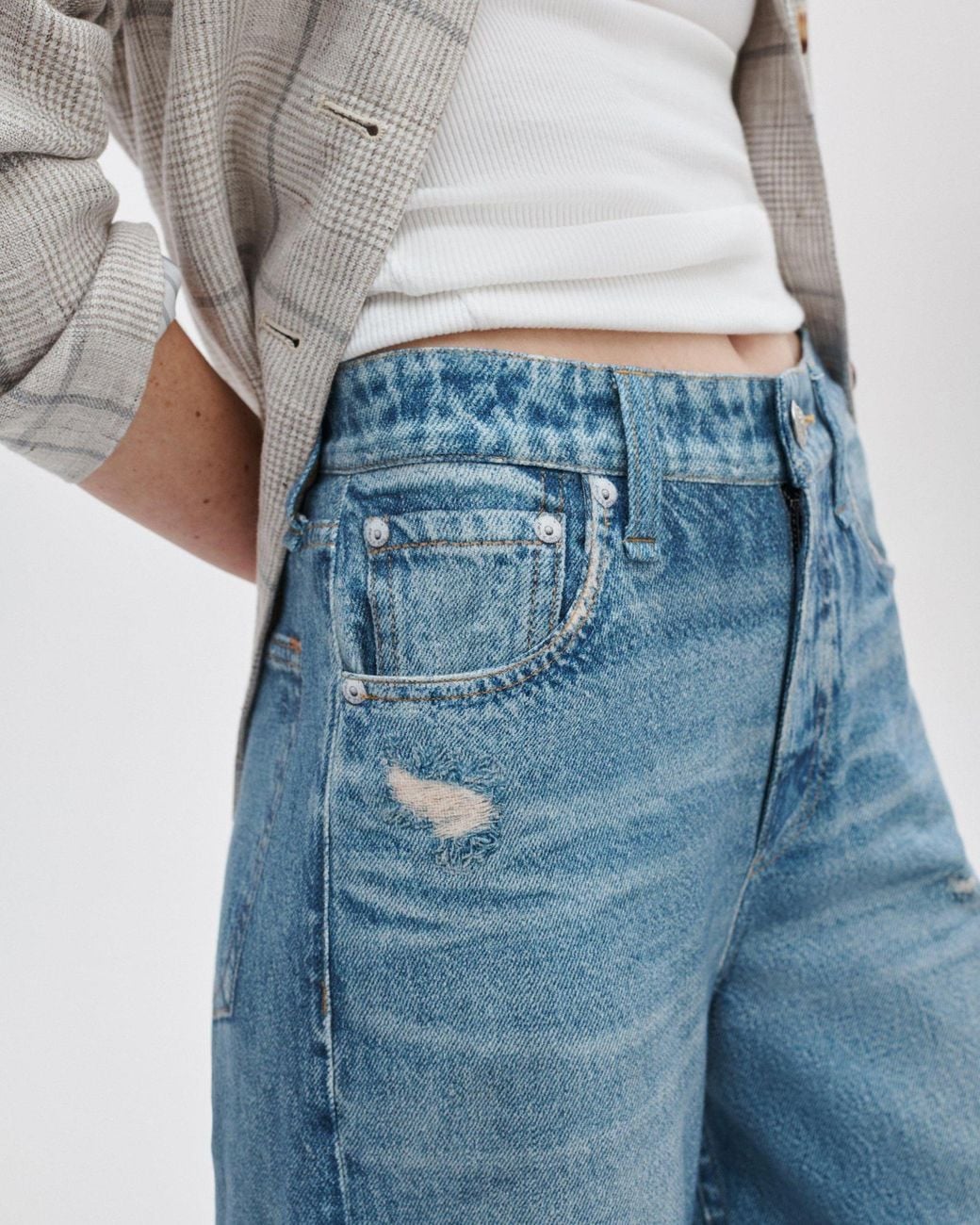 Rag & Bone Blue Miramar Sofie Ankle-Length Jeans