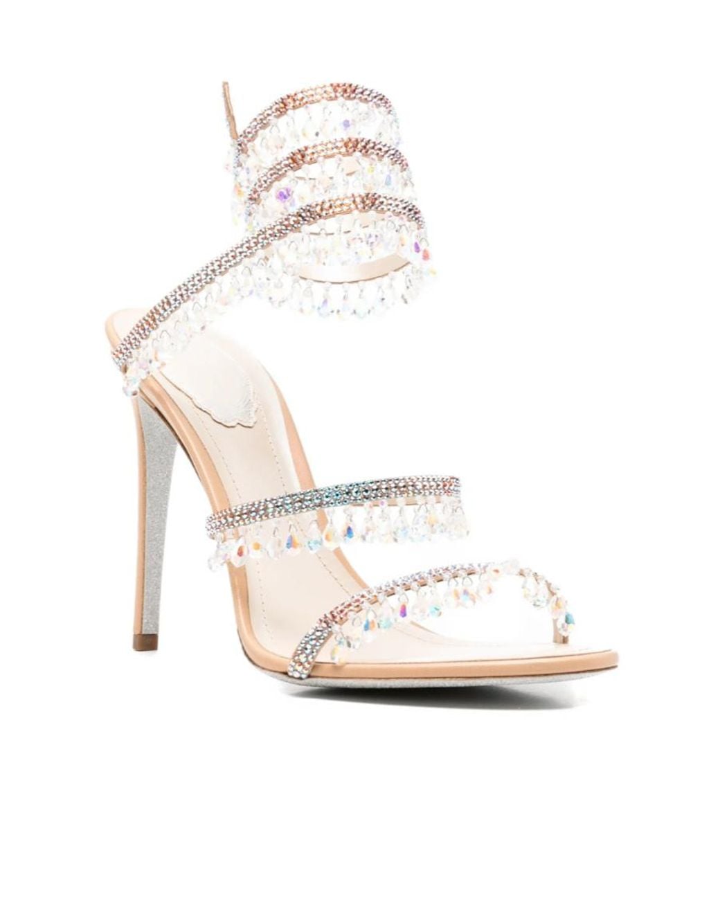 Rene Caovilla White René Caovilla Chandelier Sandals