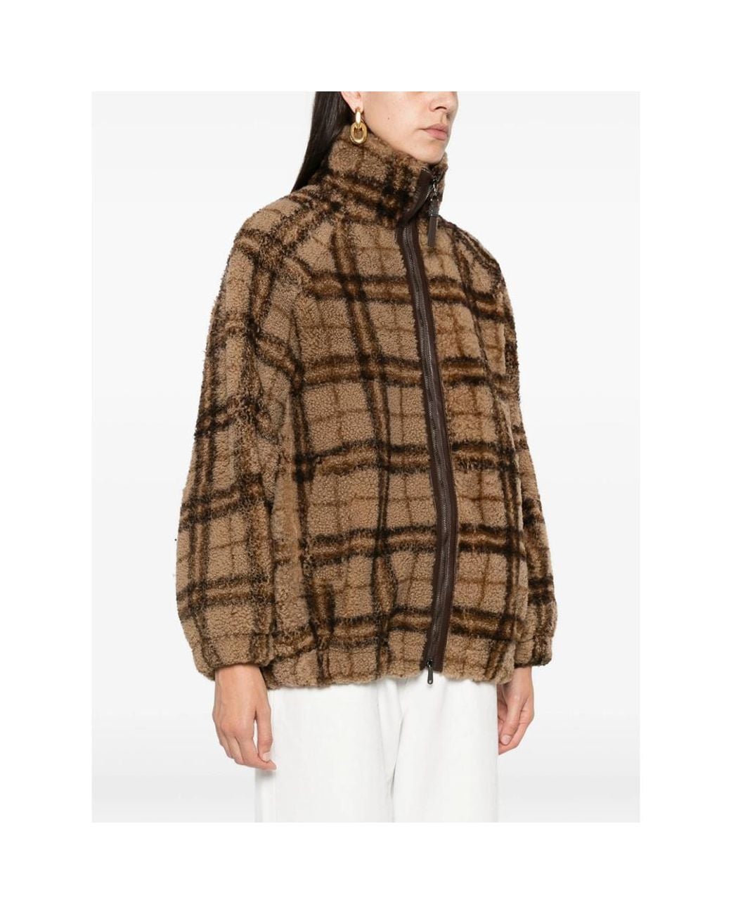 Brunello Cucinelli Brown Long-Sleeve Casual Jacket