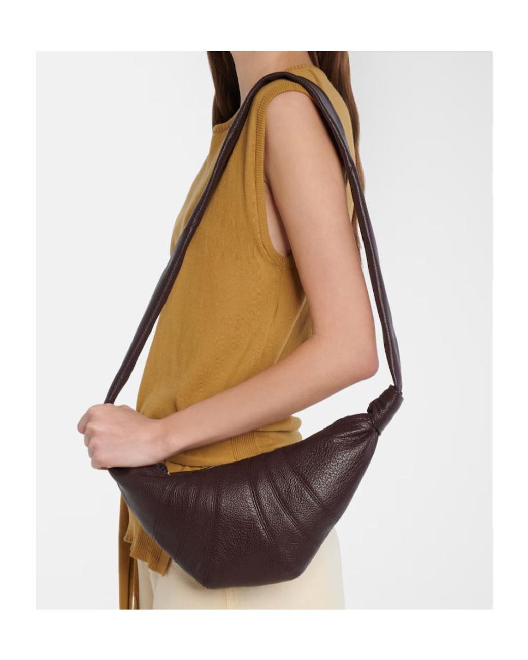 Lemaire White Croissant Shoulder Bag