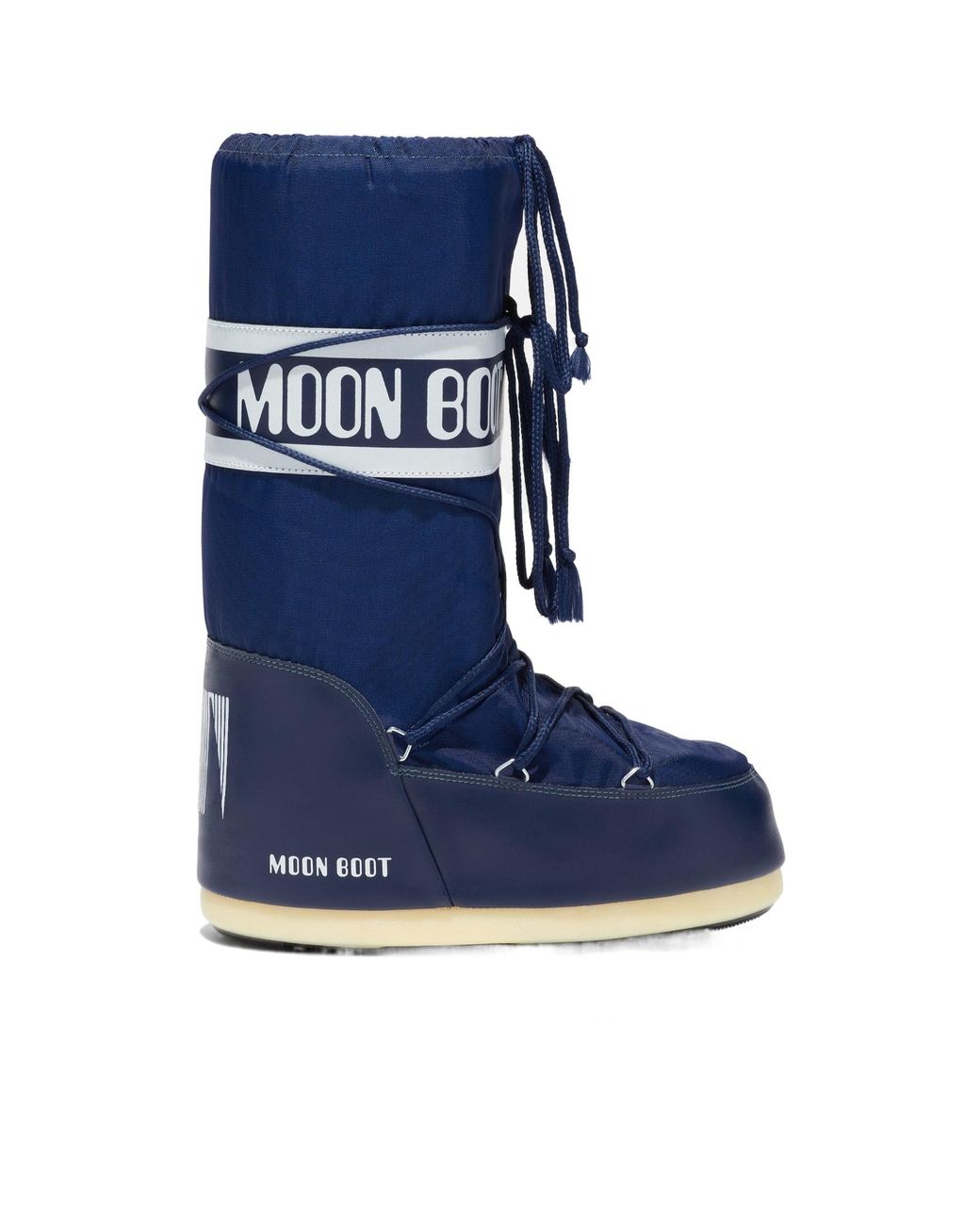 Moon Boot Blue Round Head Snow Boots
