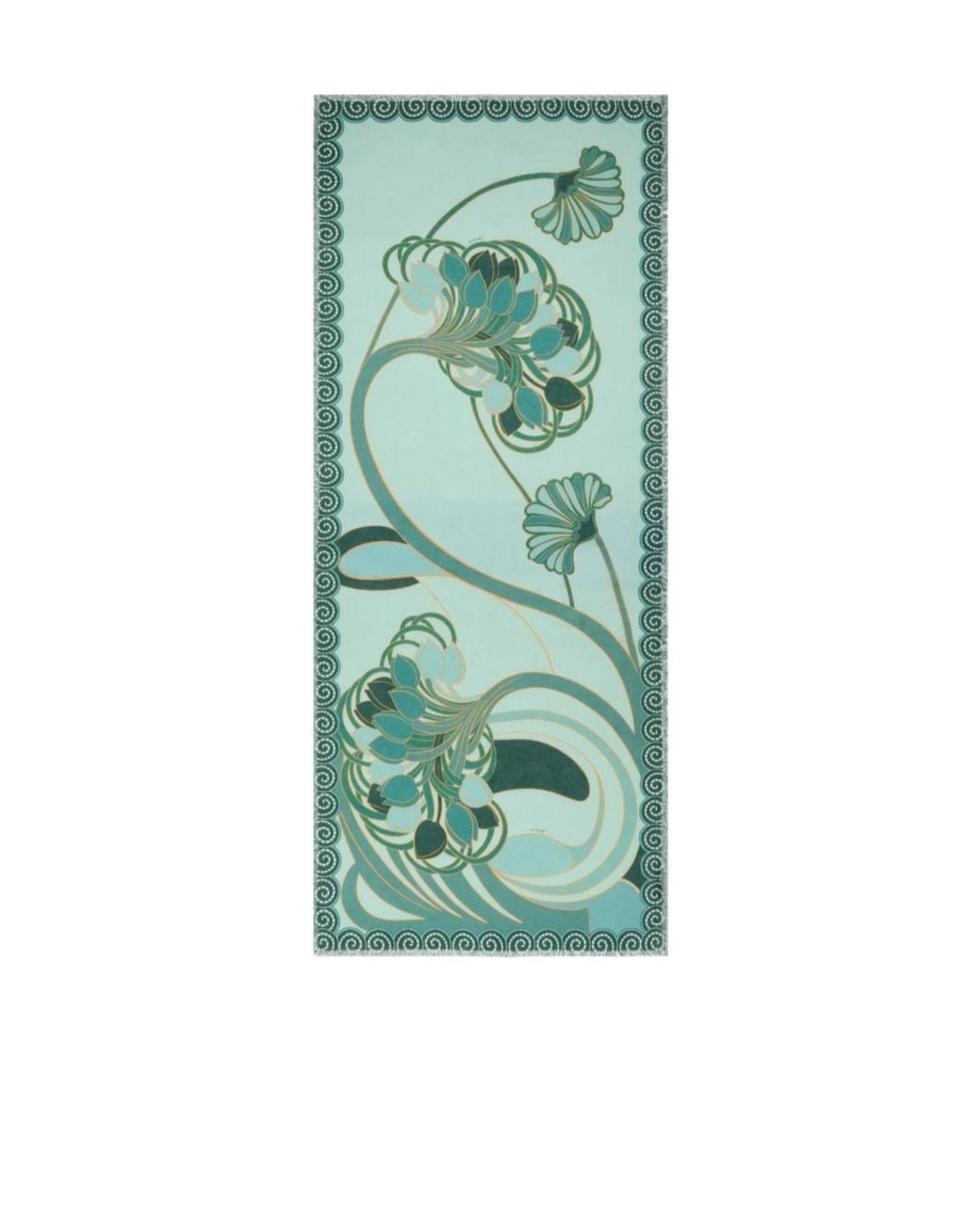LaDoubleJ Green Floral Print Scarf