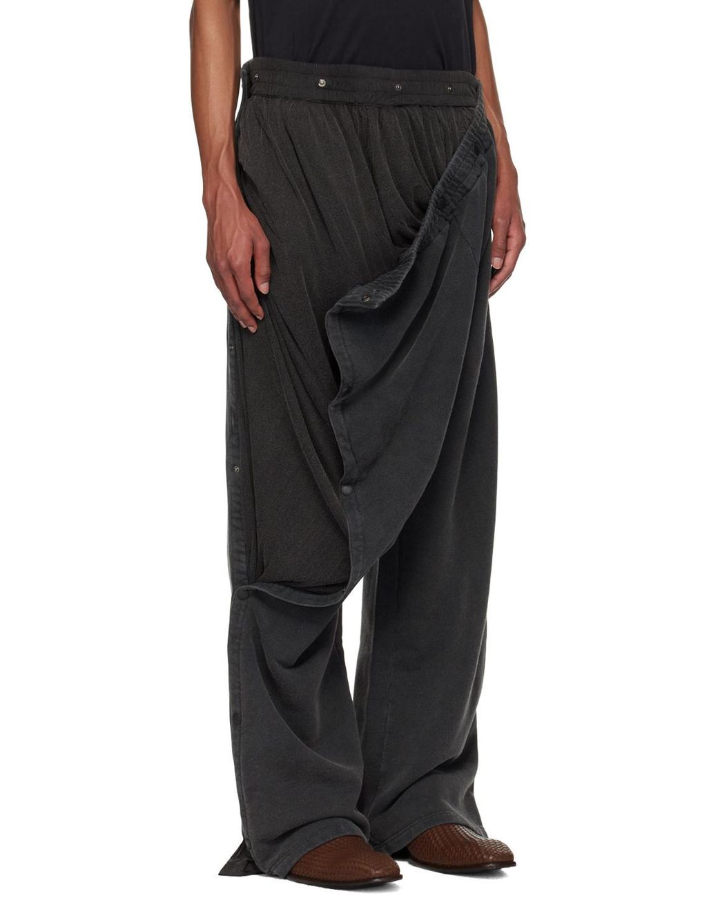 Y. Project Black Layered Track Pants