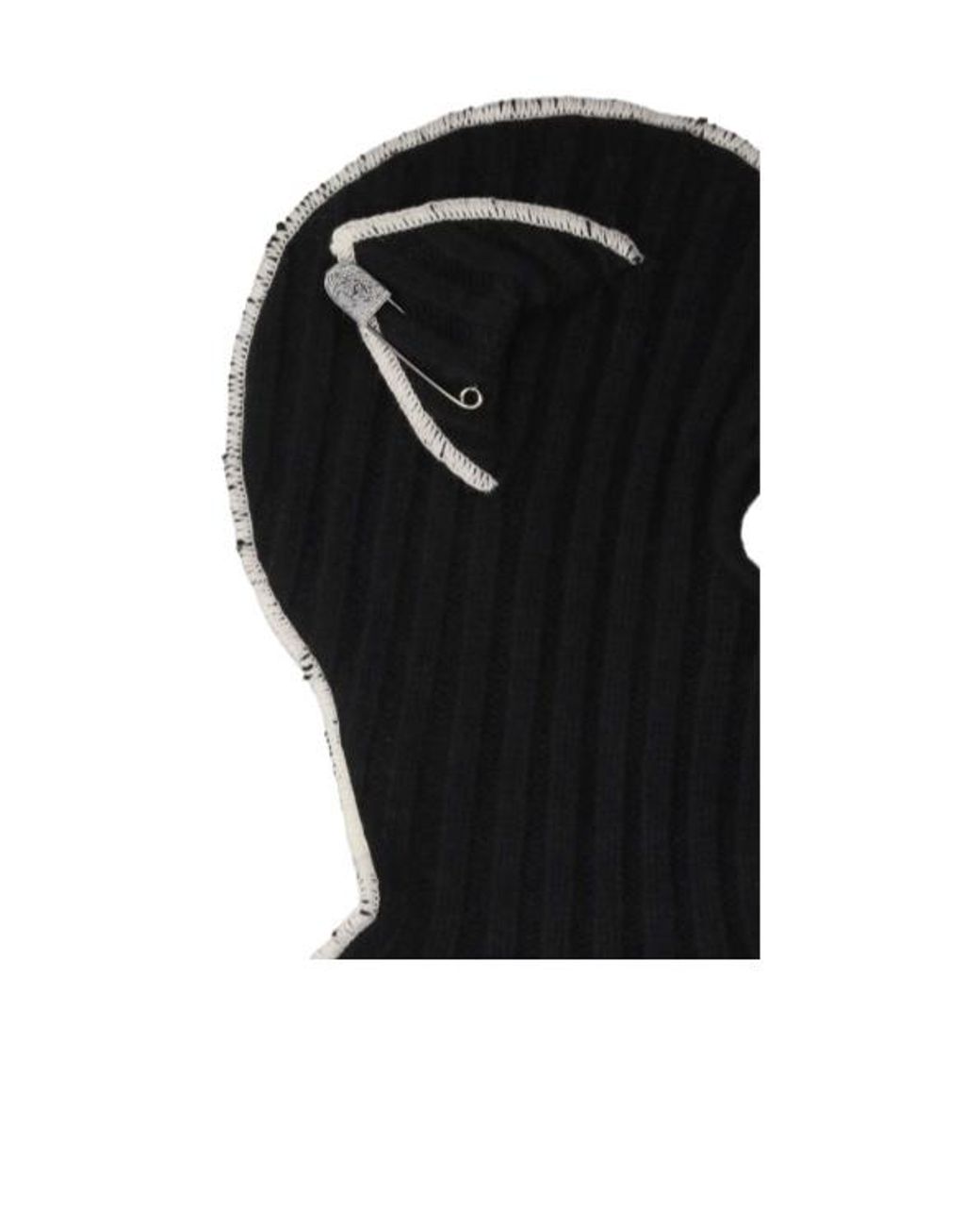 charlesjeffreyloverboy Black Chunky Ears Balaclava Hat for men