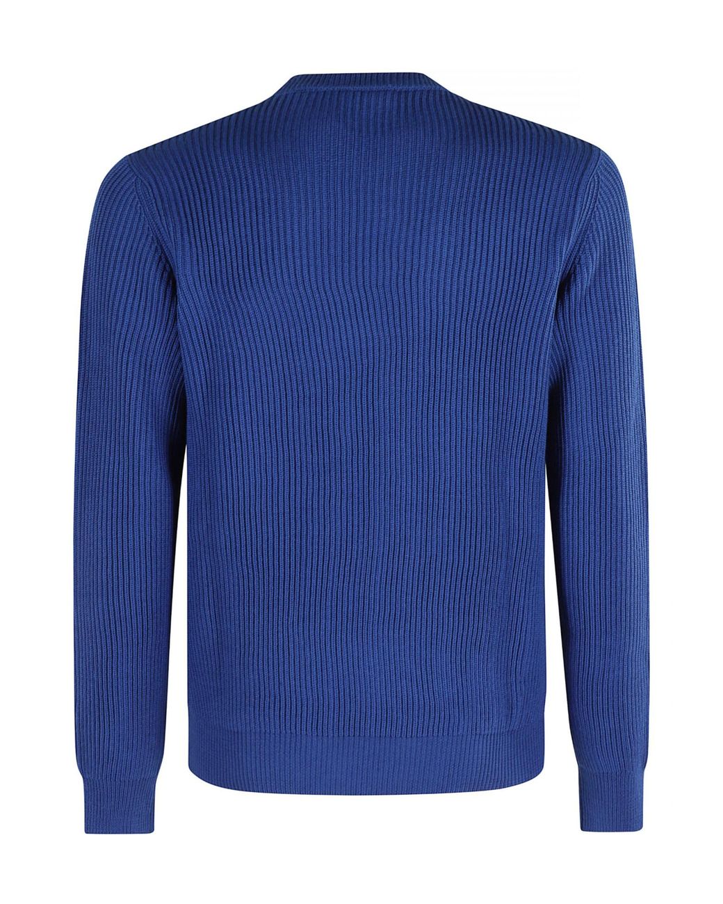 Roberto Collina Blue Crew Neck Long Sleeve Sweater for men