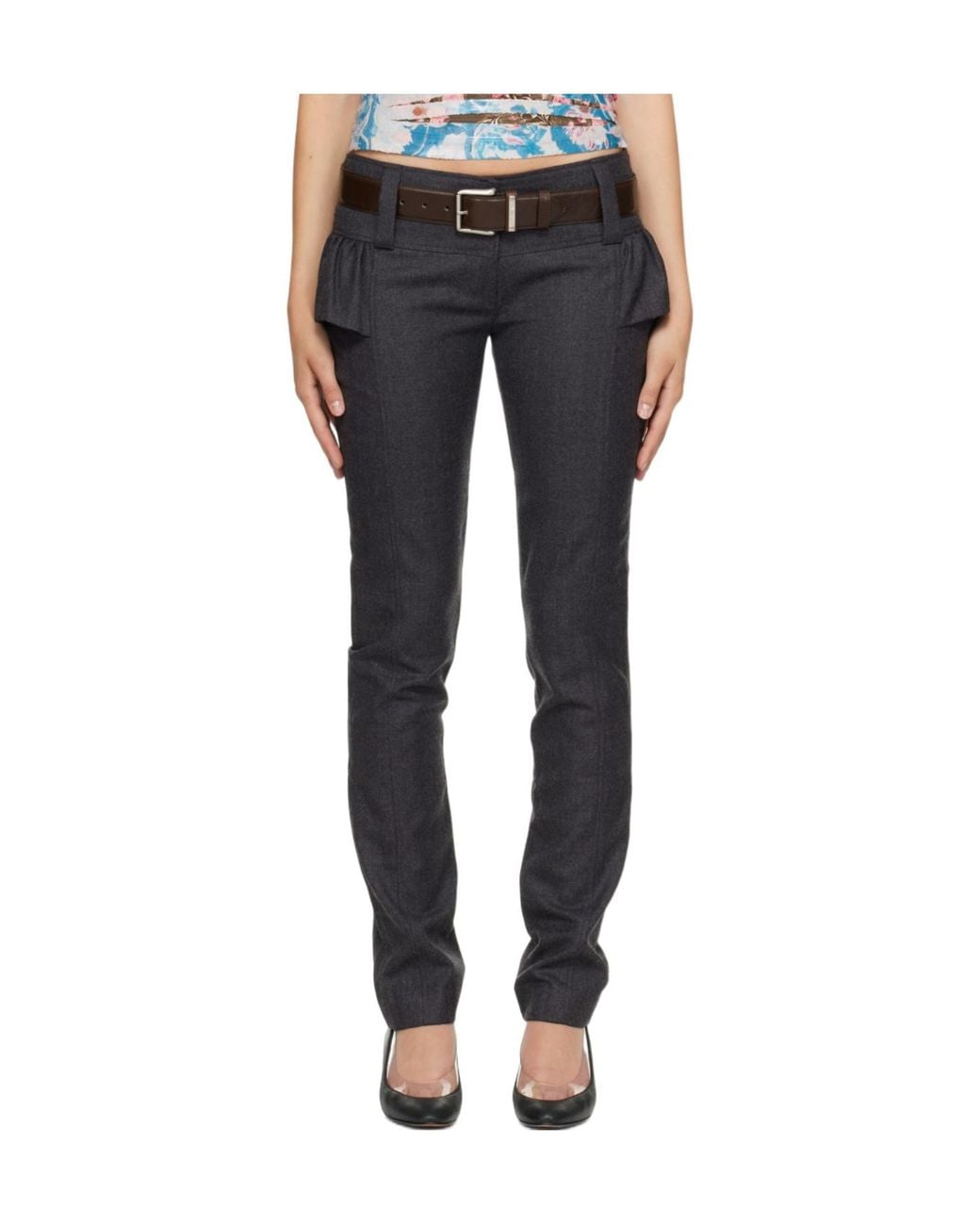 KNWLS Blue Trousers With Belt Loops