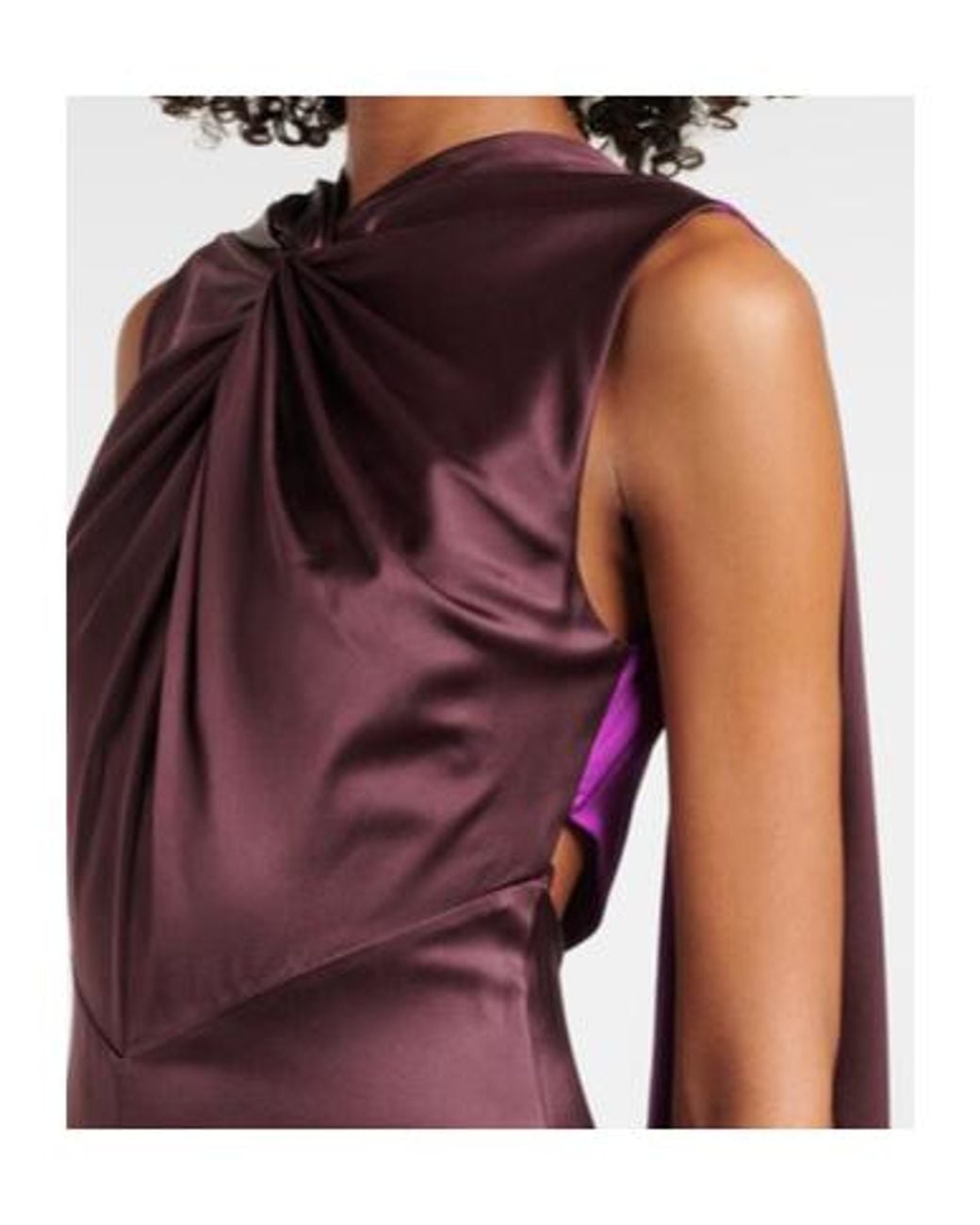 Roksanda Purple Amanita Silk Cocktail Dress