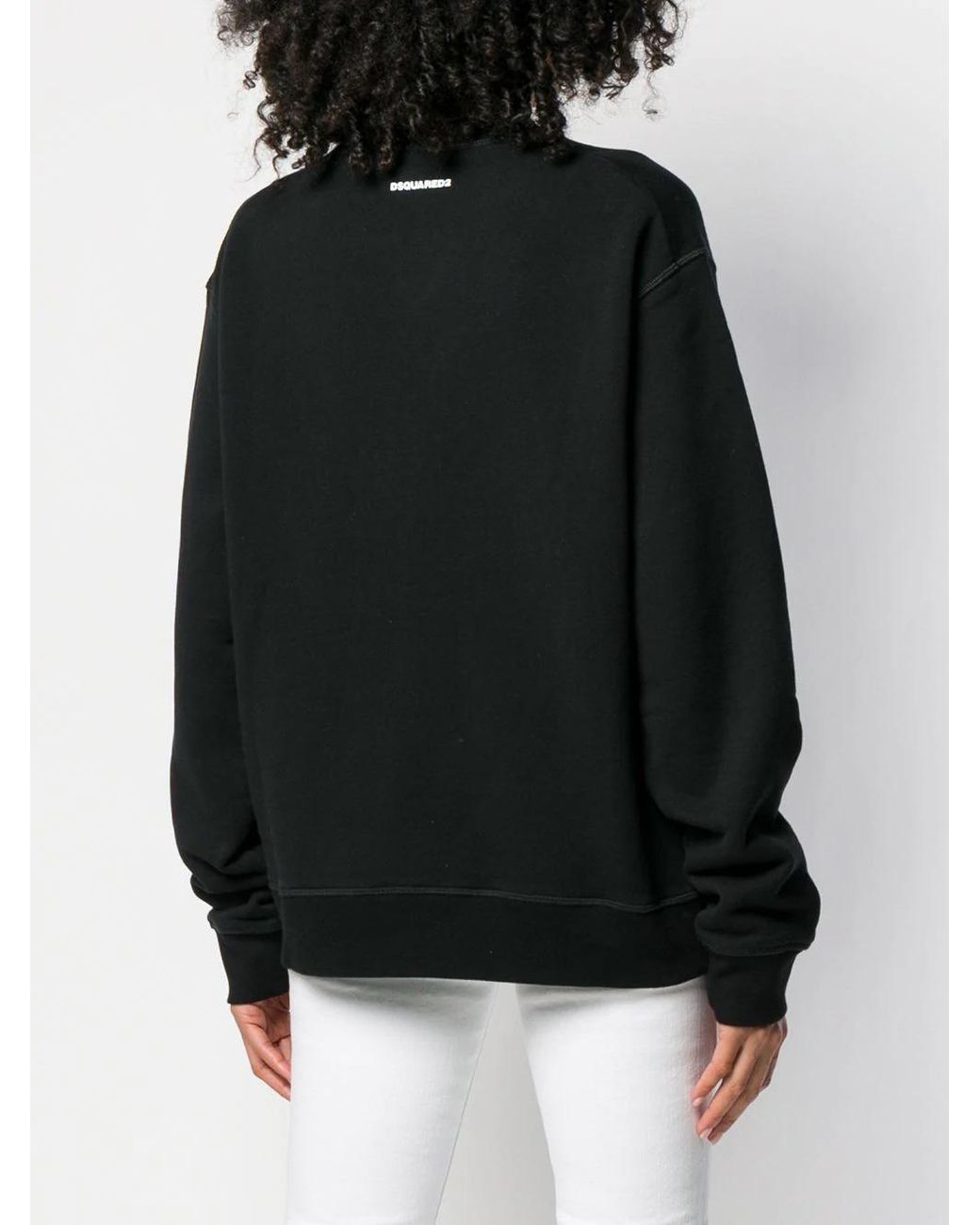 DSquared² Black Logo Round Neck Sweater