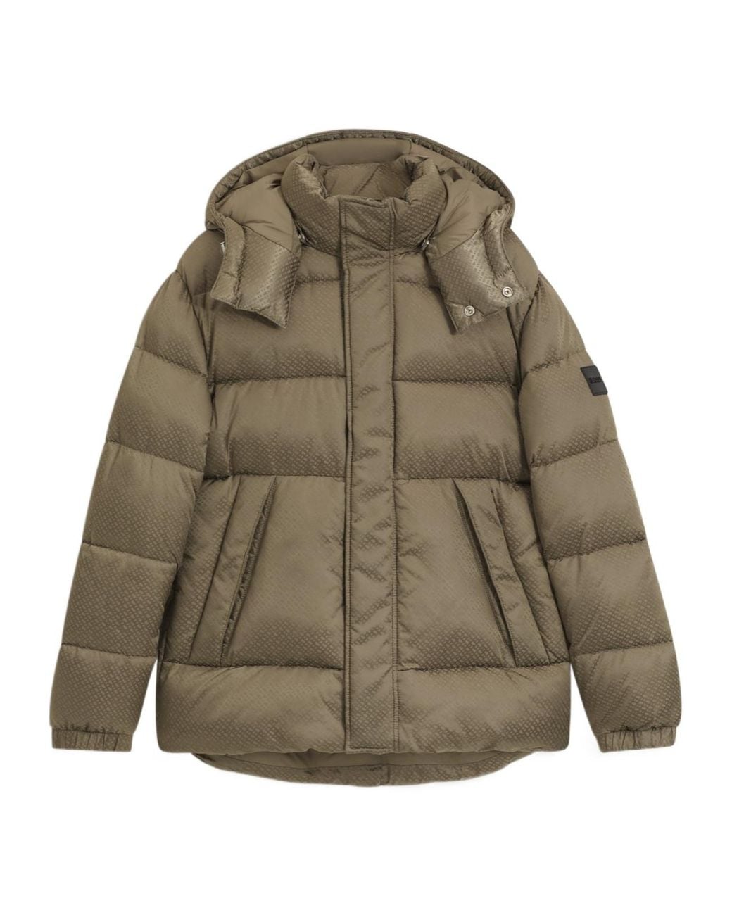 Boss Green Boss Monogram Jacquard Hooded Jacket for men