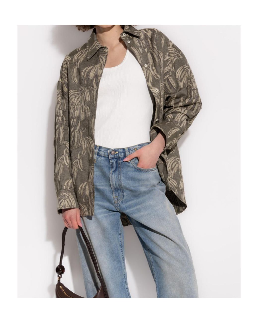 Jacquemus Gray Jacquard Oversized Shirt