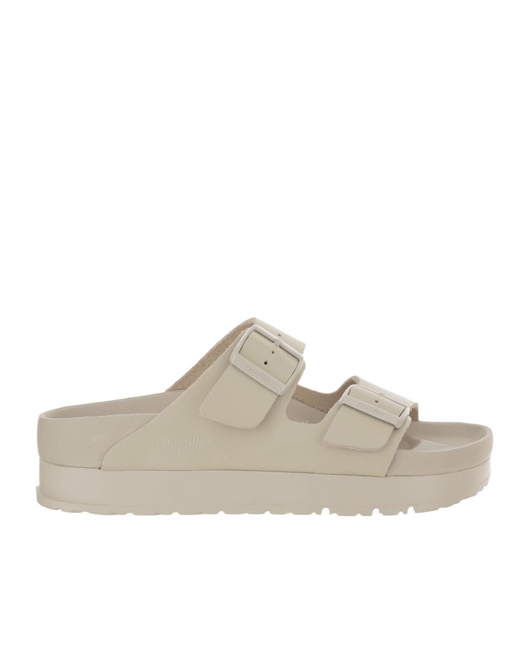 Birkenstock White Papillio Platform Sandals