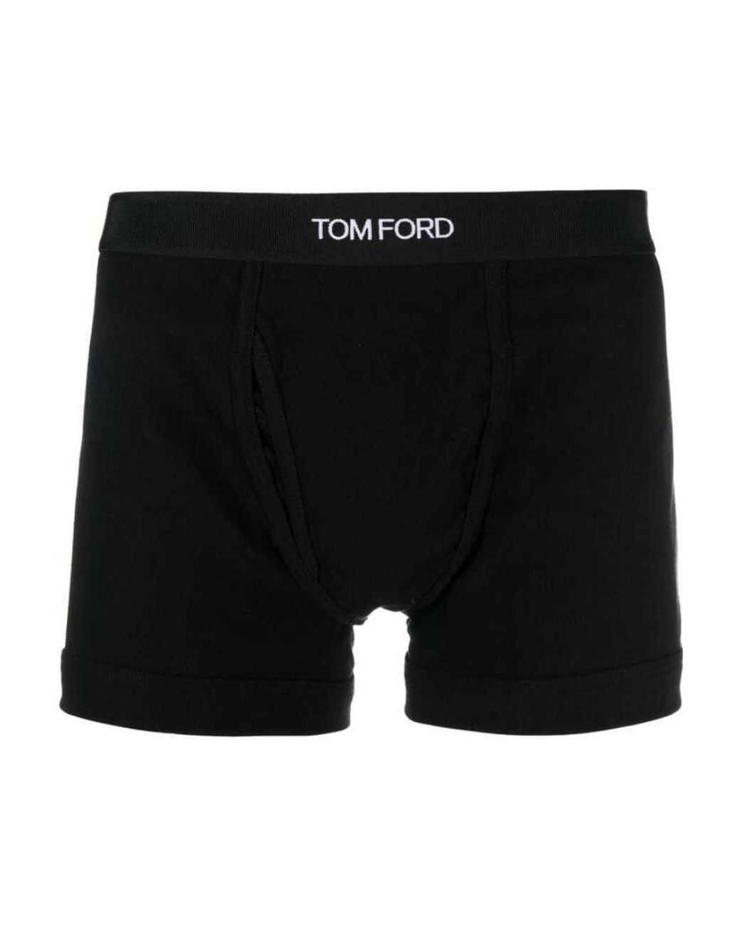 Tom Ford Black Logo Waistband Pack Of Two Boxers for men