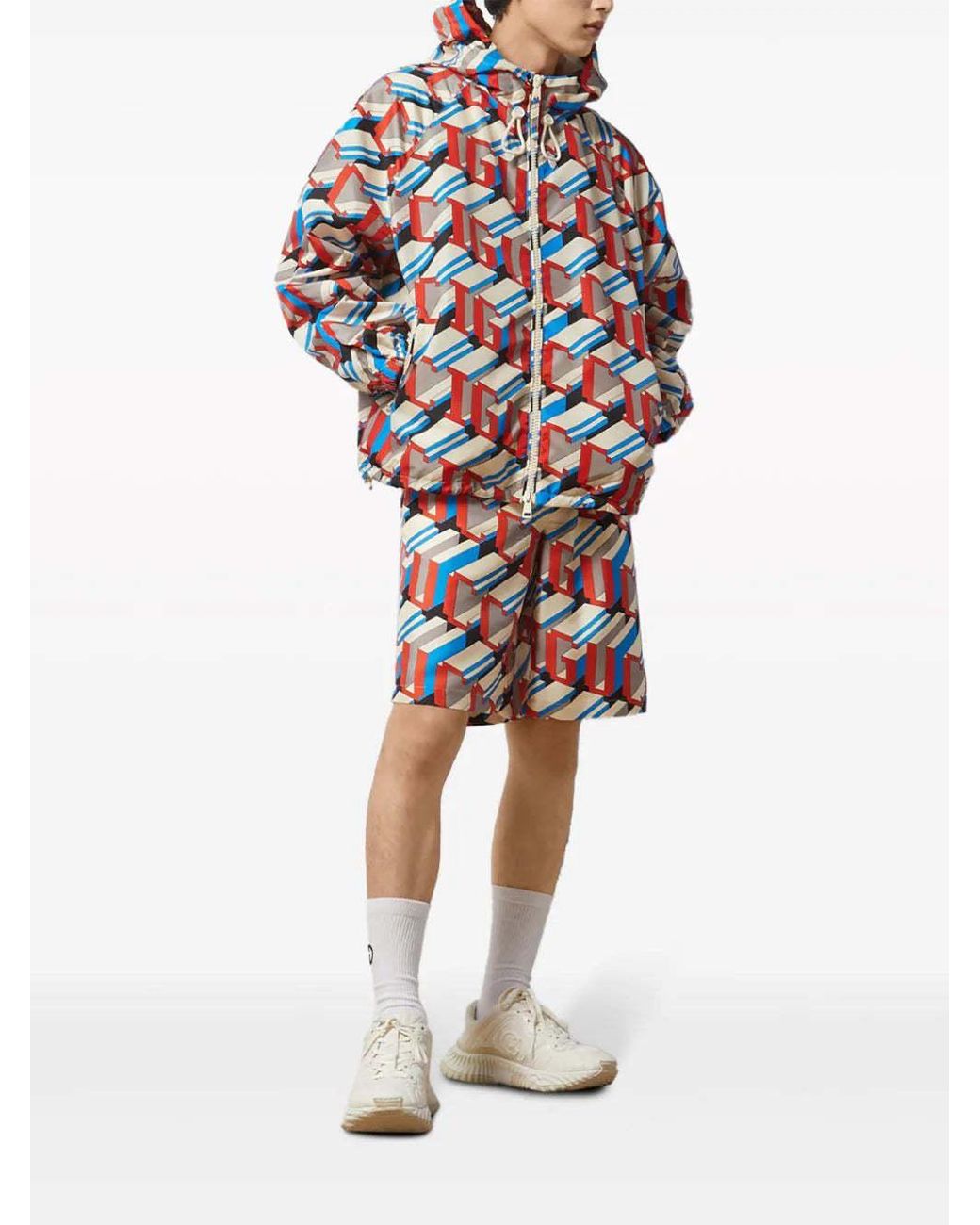 Gucci Red Pixel Printed Jacket for men
