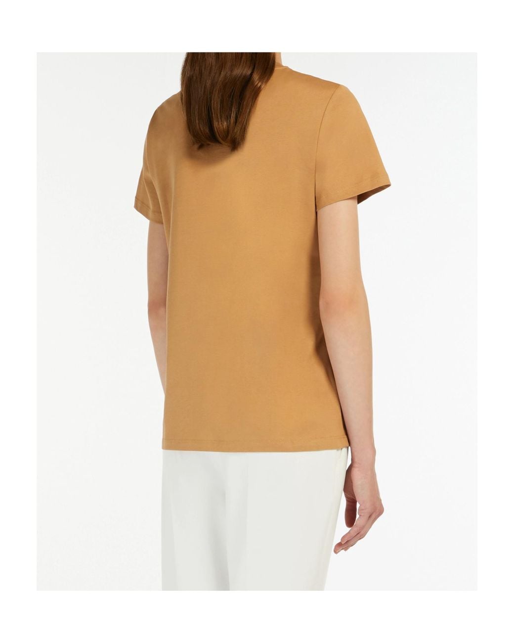 Max Mara Natural Logo Pocket Crewneck T-Shirt