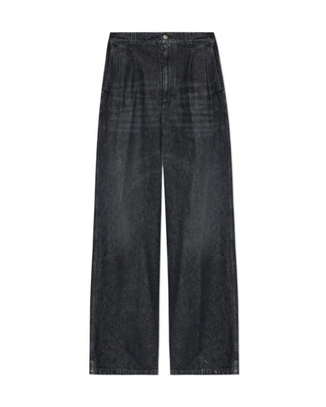 Maison Margiela Gray Elasticated Waistband Wide-Leg Jeans for men