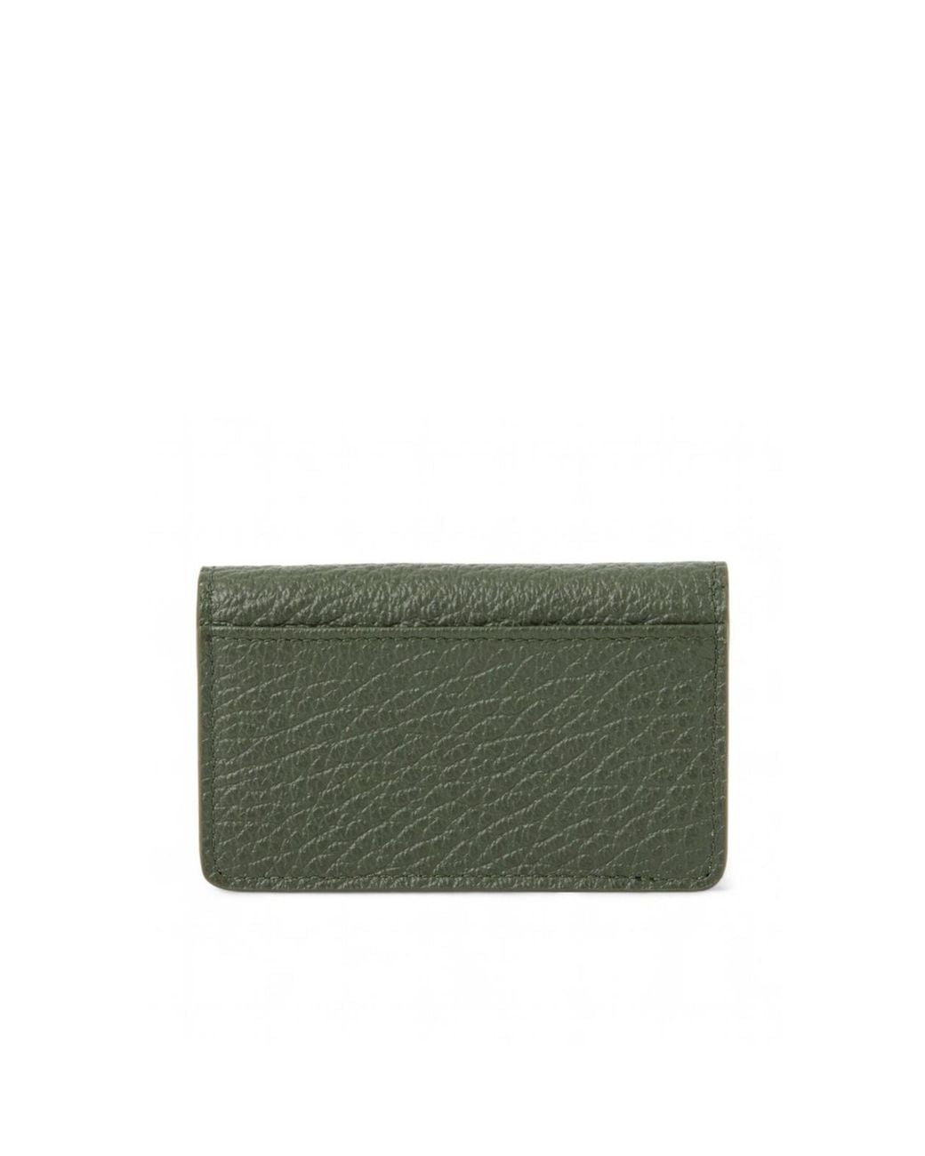 Maison Margiela Green Four Stitches Card Holder for men