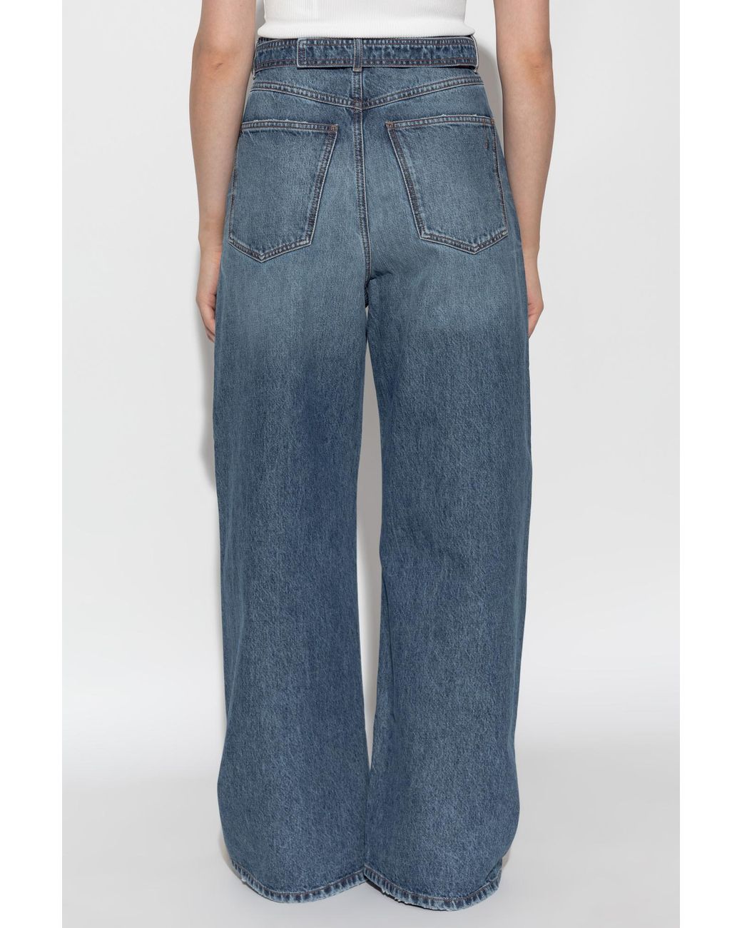 Sportmax Blue Procida Low Rise Oversized Jeans