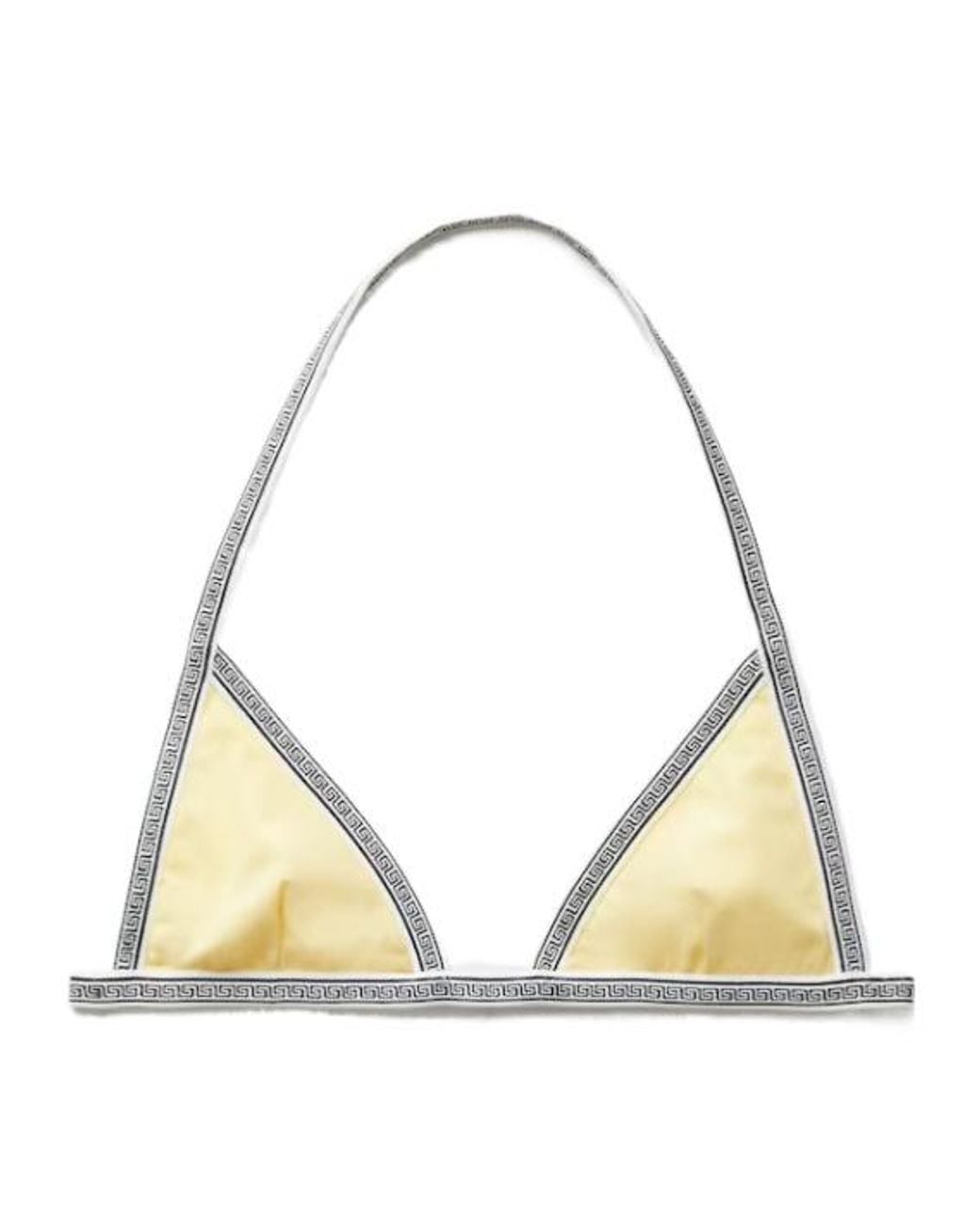 Versace Natural Triangle-Cup Bikini Top