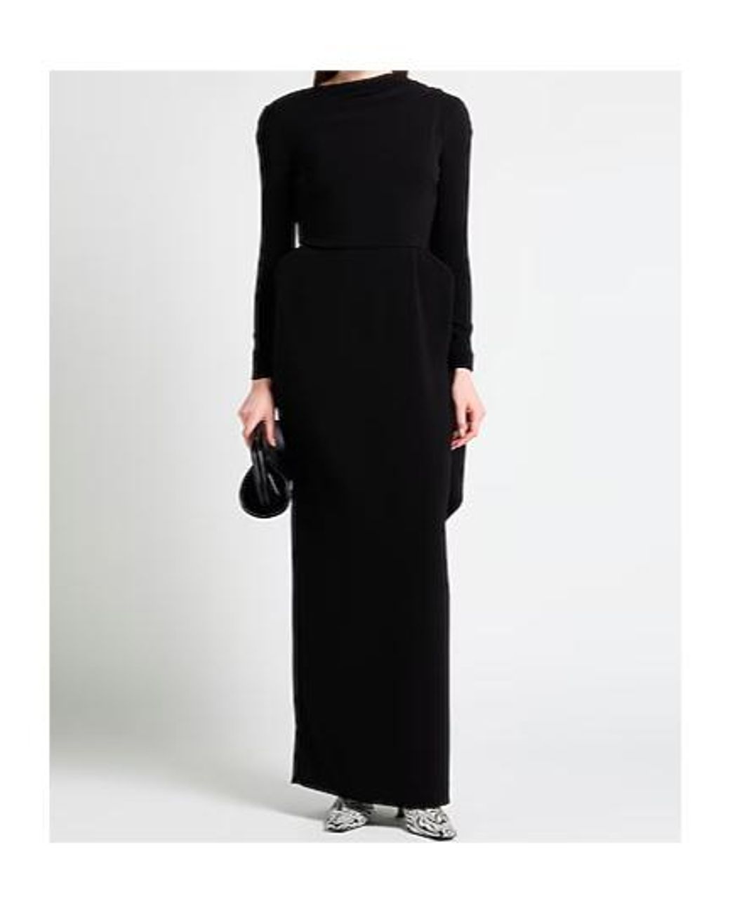 Balenciaga Black Long Dresses