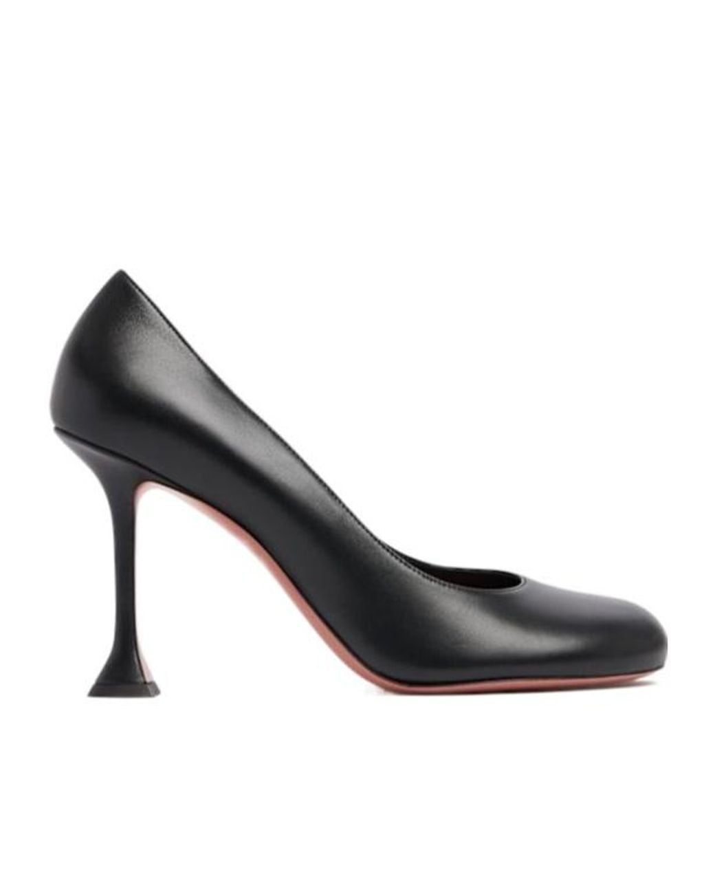 AMINA MUADDI Black Round Head High Heels