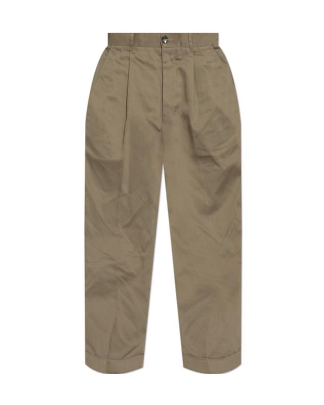 AMI Green Ami Oversized Carrot Trousers for men