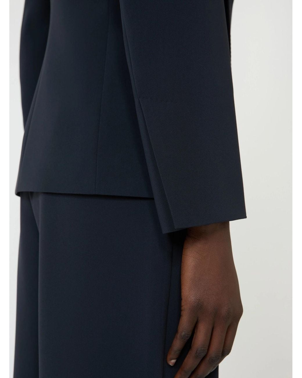 Max Mara Blue Tie-Front Blazer