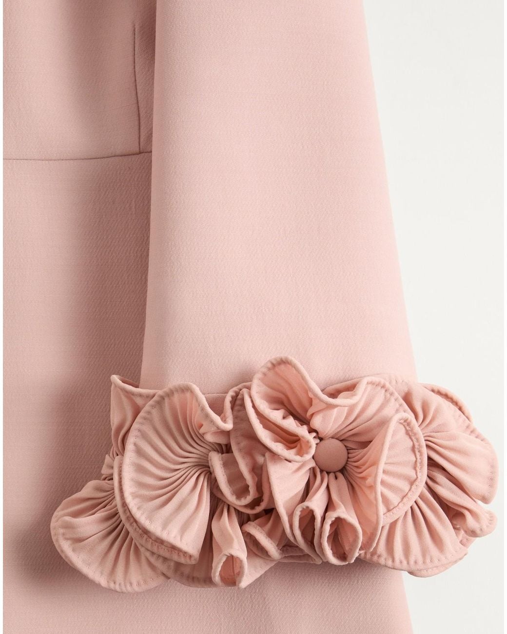 Valentino Pink Crepe Couture Midi Dress