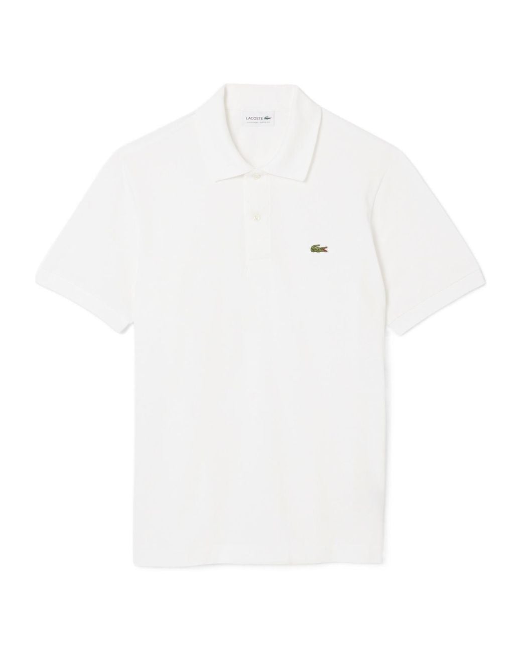 Lacoste White Classic Fit L.12.12 Light Piqué Polo Shirt for men