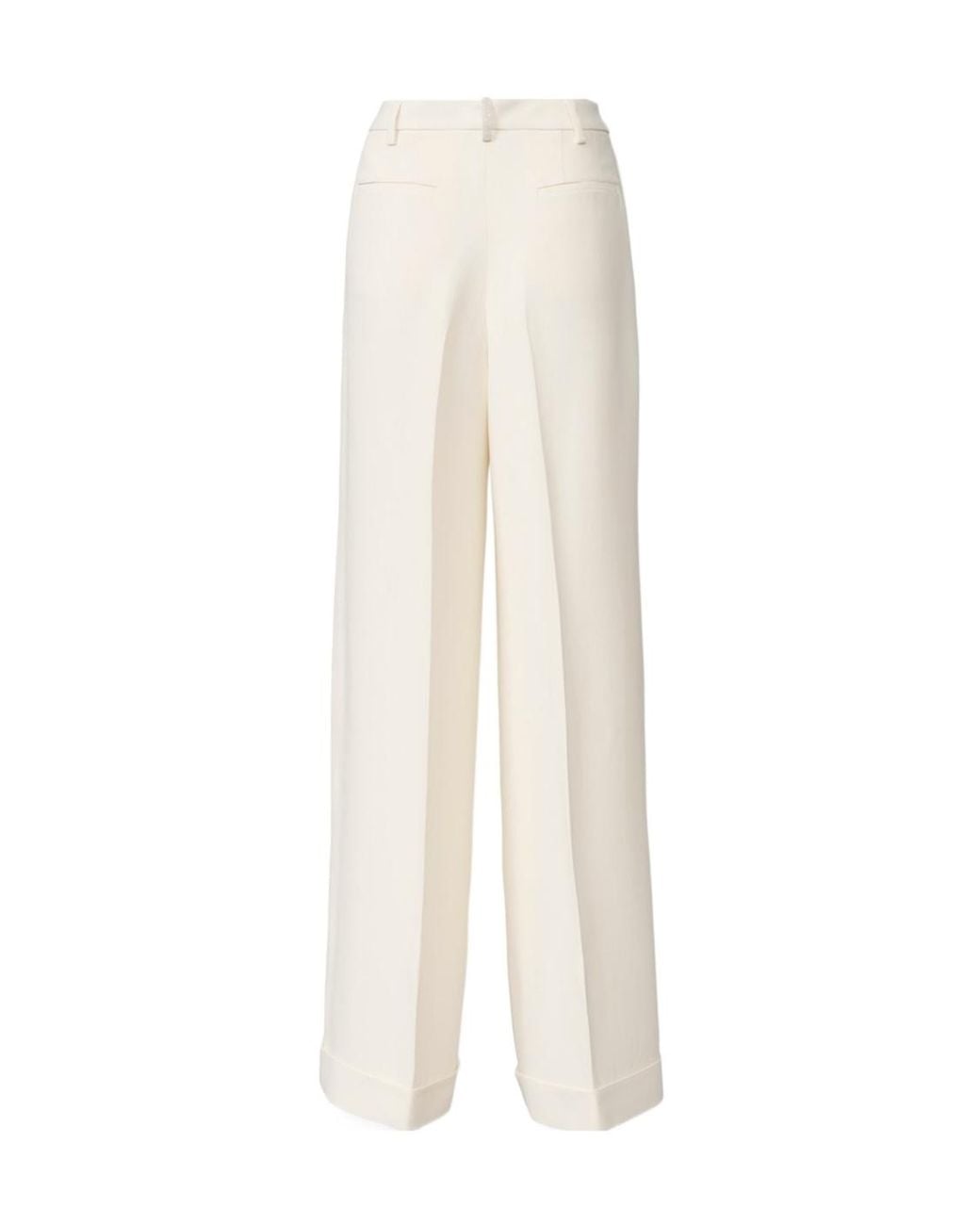 Fabiana Filippi White Straight-Leg Casual Trousers