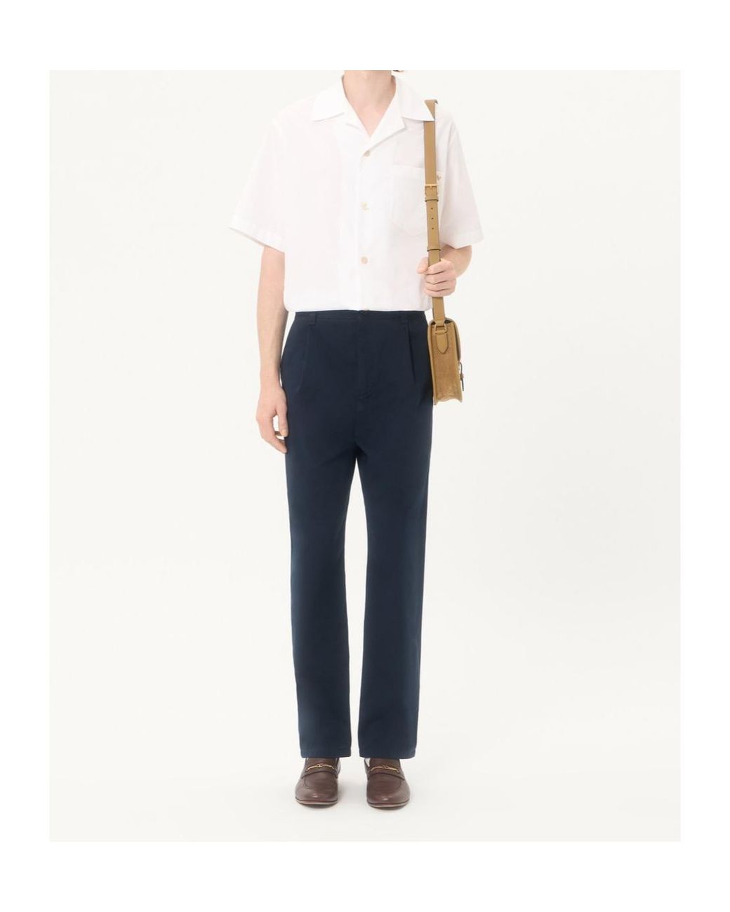 Valentino White Button-Up Bowling Shirt for men