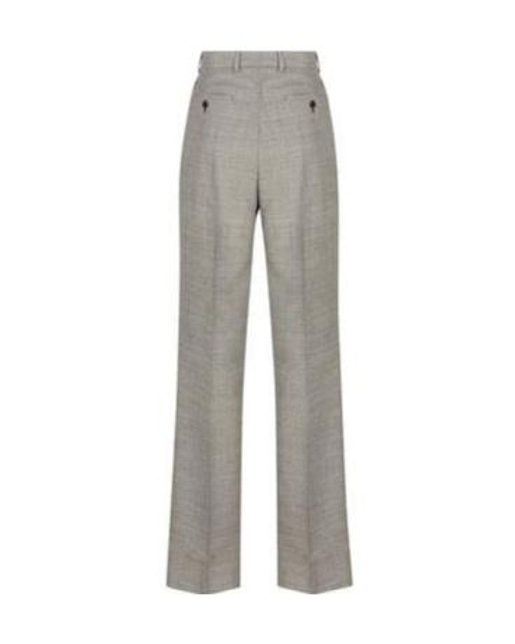 Prada Gray Pleated Tailored Trousers