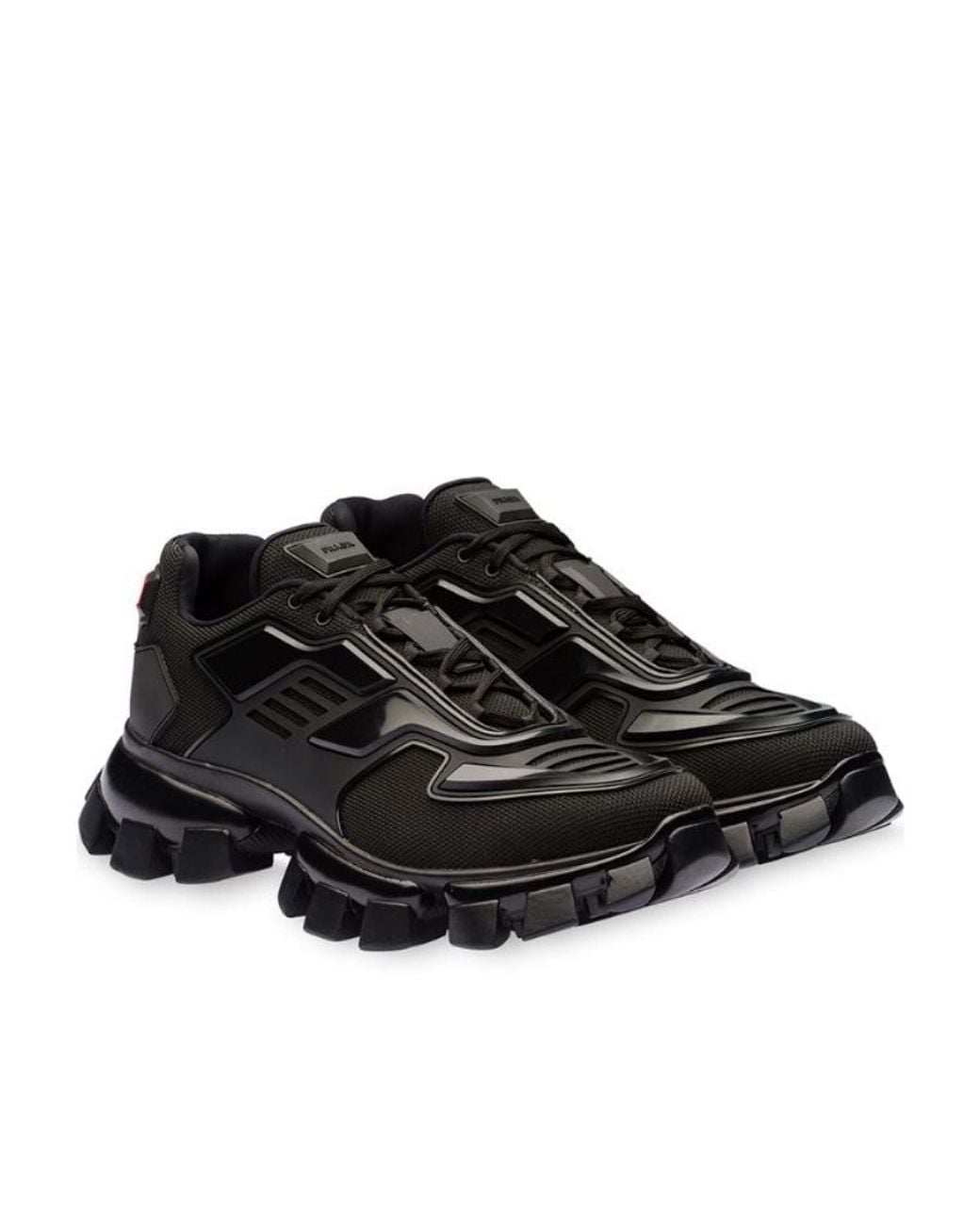 Prada Black Cloudbust Thunder Technical Fabric Sneakers for men