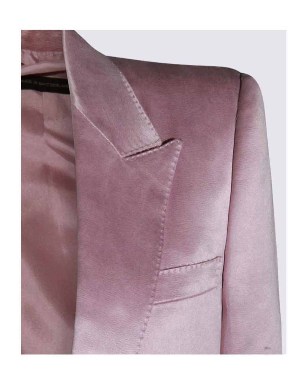 Tom Ford Purple Duchesse Single Breasted Tailored Blazer