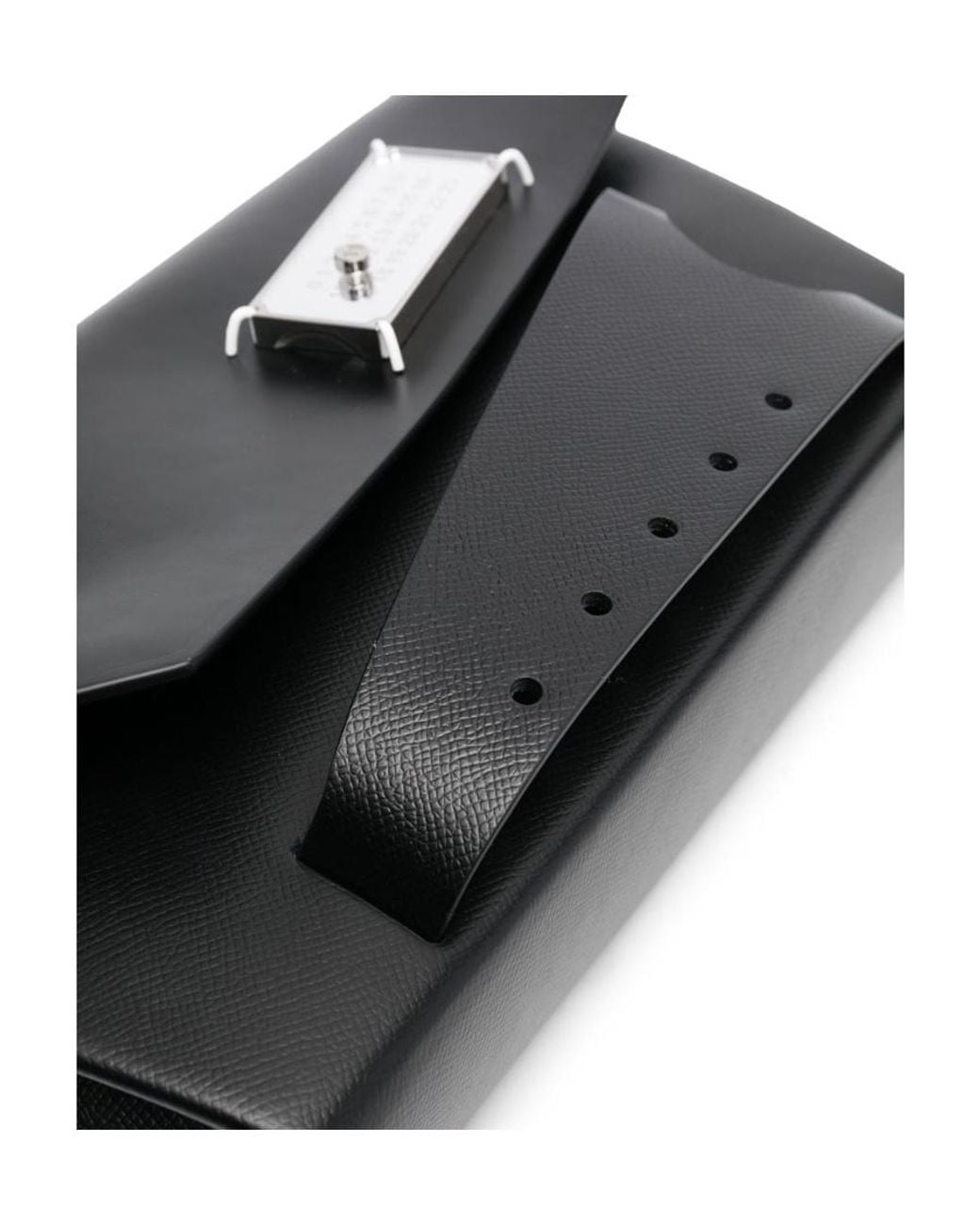 Maison Margiela Black Snatched Clutch Bag