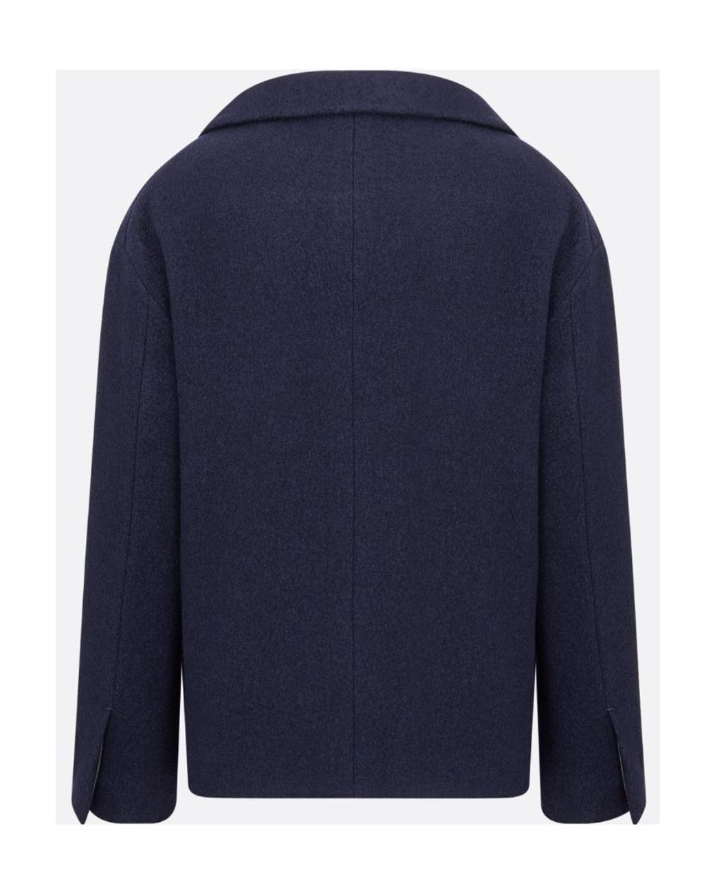 Dior Blue Off-The-Shoulder Jacket for men