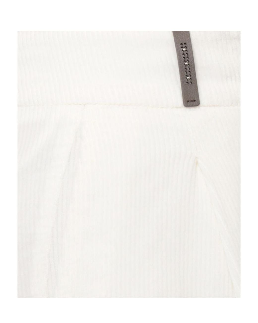 Peserico White Cropped Wide-Leg Pants