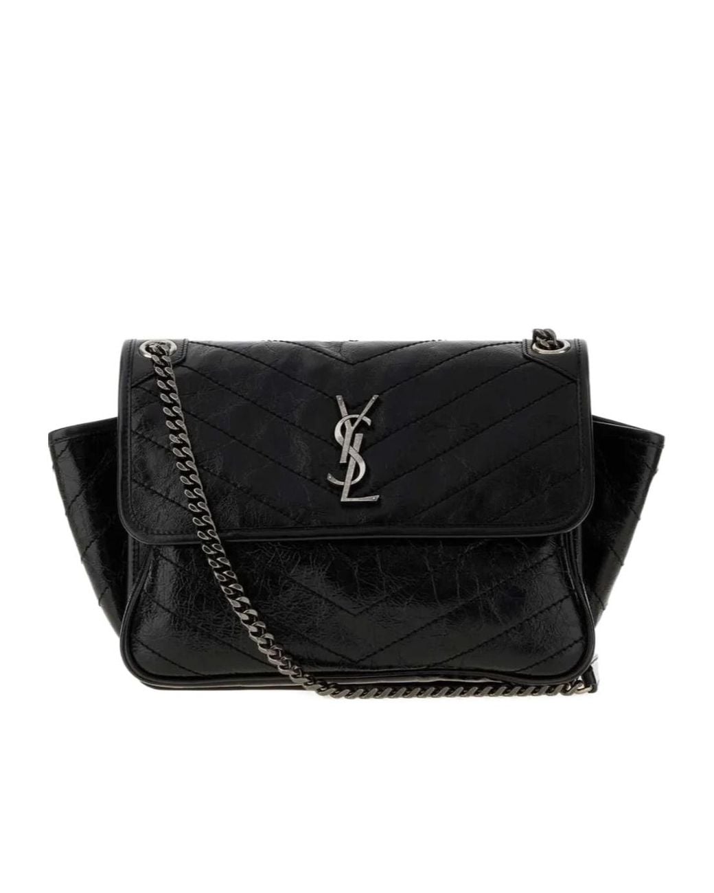 Saint Laurent Black Niki Tripouch Shoulder Bag