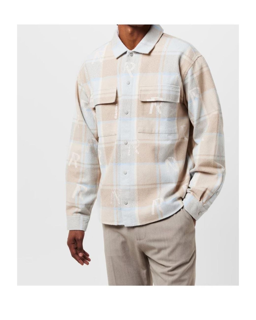 Represent White Long-Sleeve Shirt for men