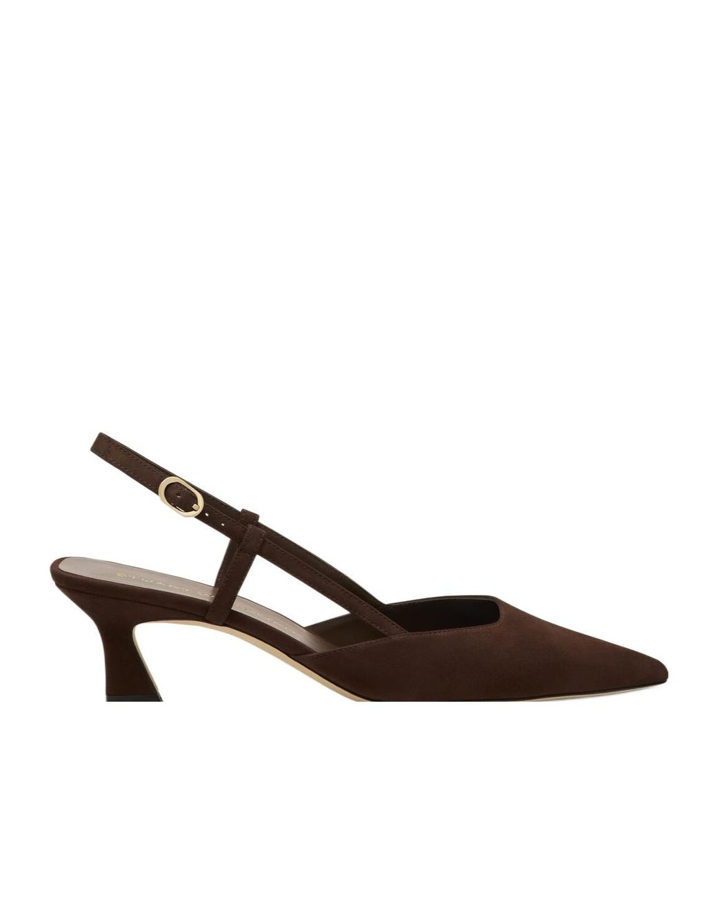Stuart Weitzman Brown Vinnie 50 Slingback