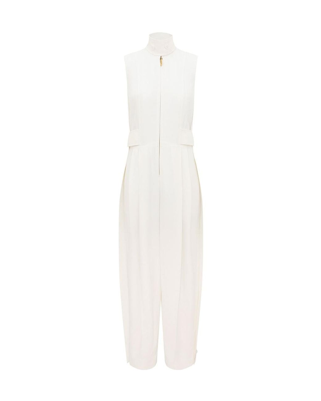 Zimmermann White Twill Luna Jumpsuit