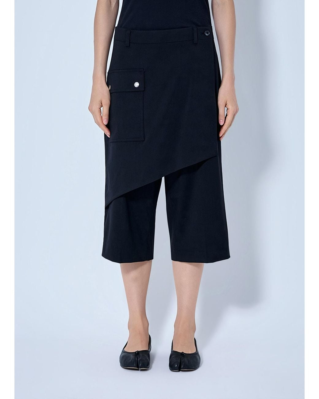 Kiko Kostadinov Black Linnet Wrap Trousers