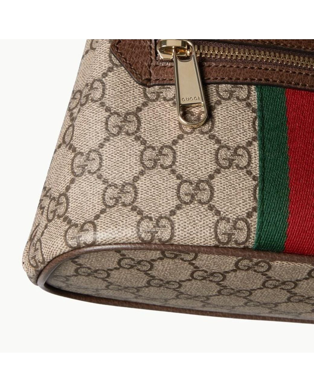 Gucci Brown Ophidia Mini Backpack