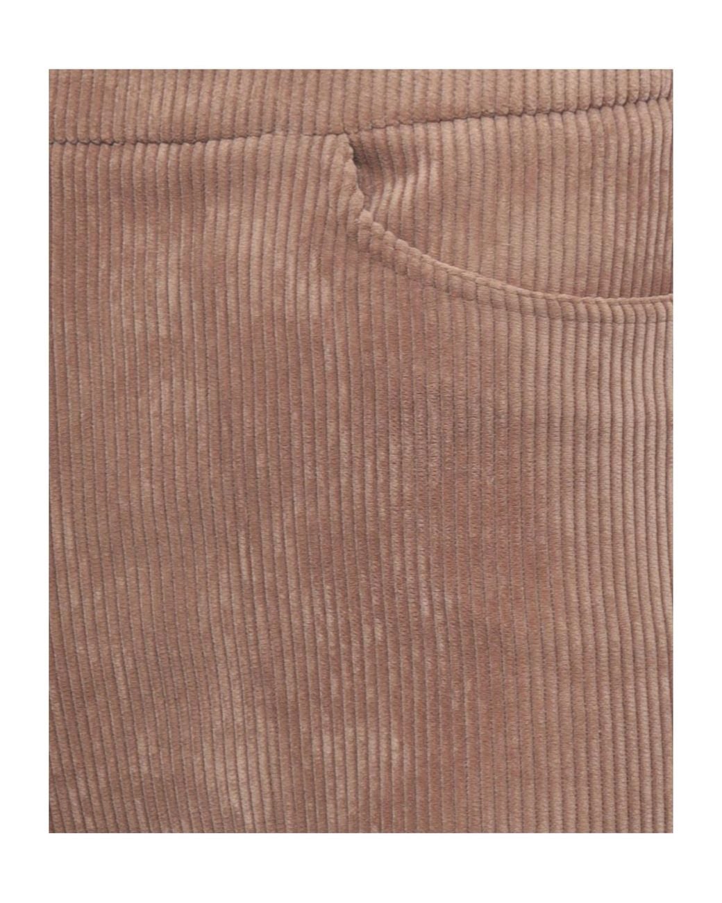 D.exterior Natural Corduroy Flared Pants